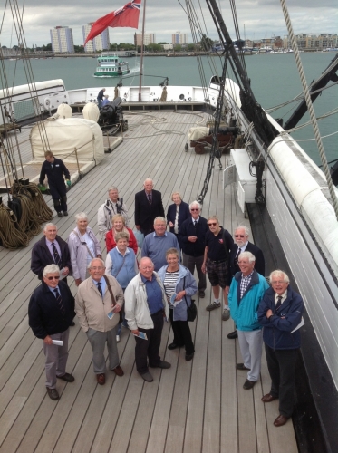 Visit to HMS Warrior, 3rd July 2013. Guided by Mike North.